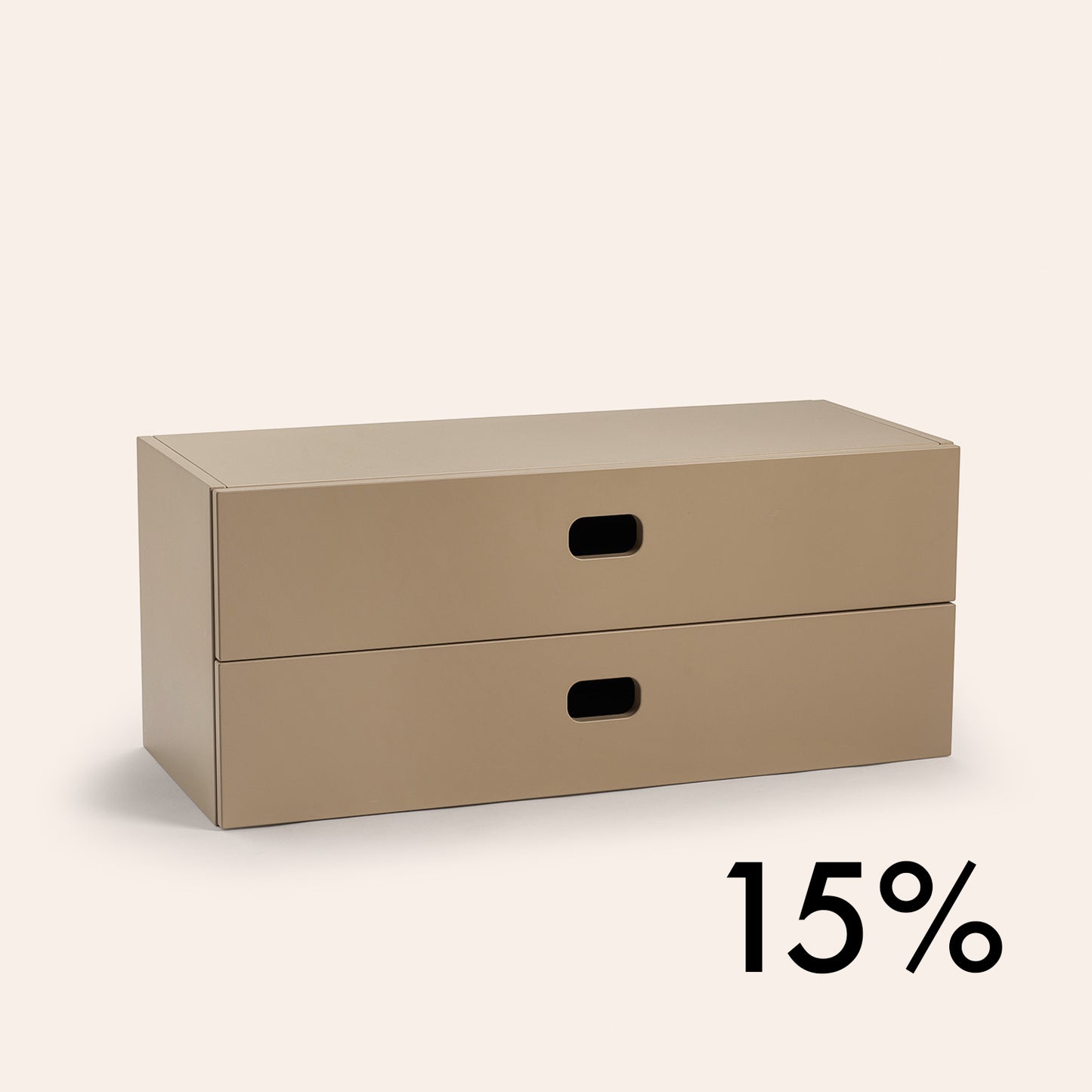 Schubladenschrank groß - Camel