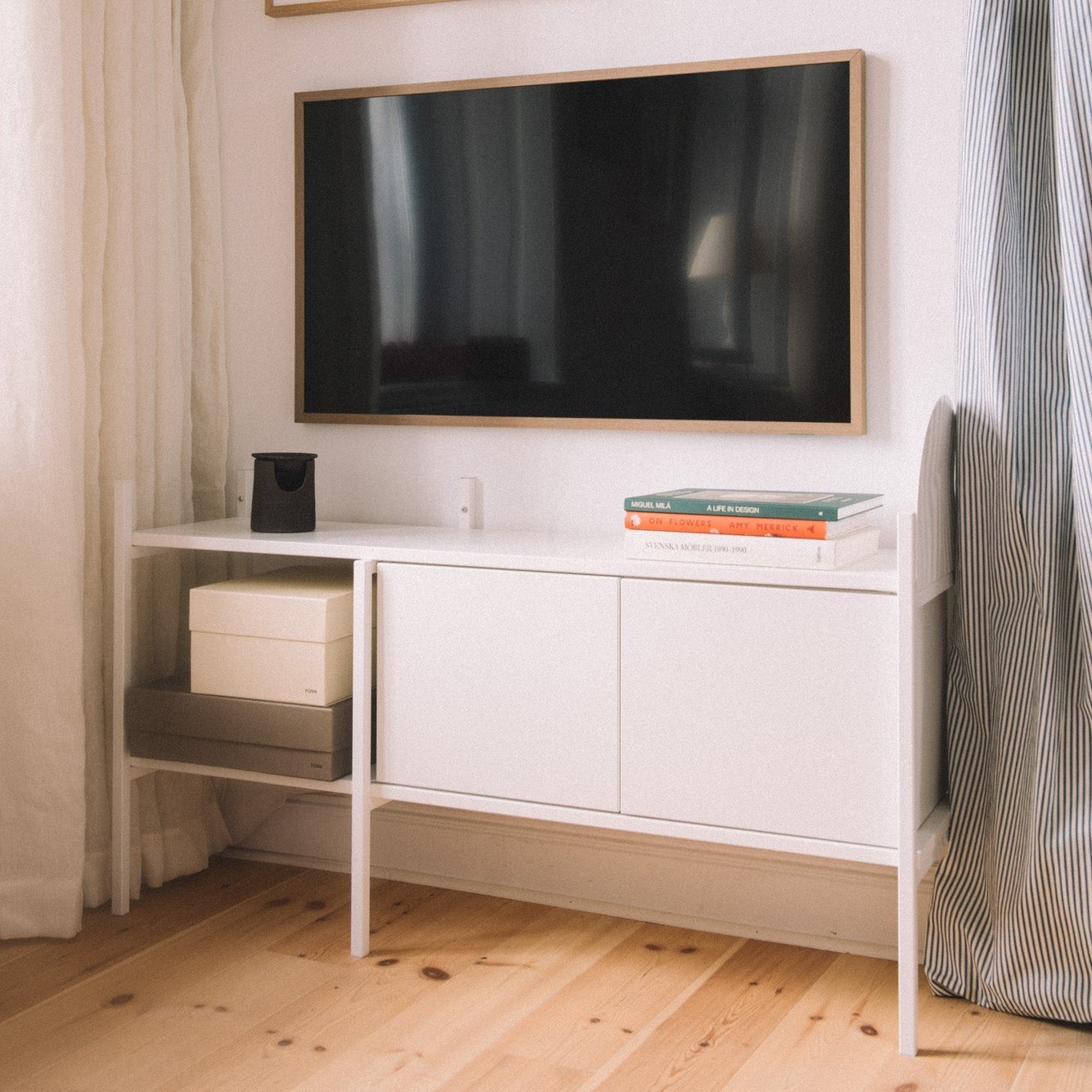 Regalende - Fernseher Weíß