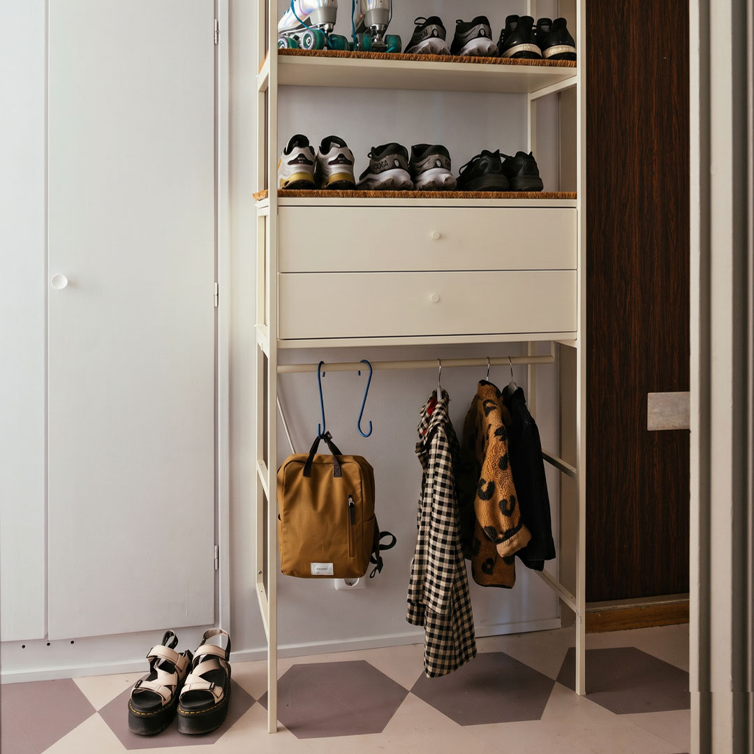 Schubladenschrank doppelt - Off-White