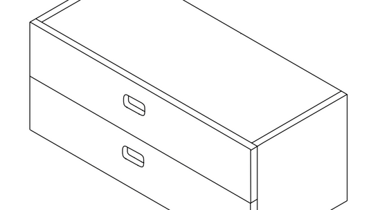 Upper Drawer front Large - Camel Spare part