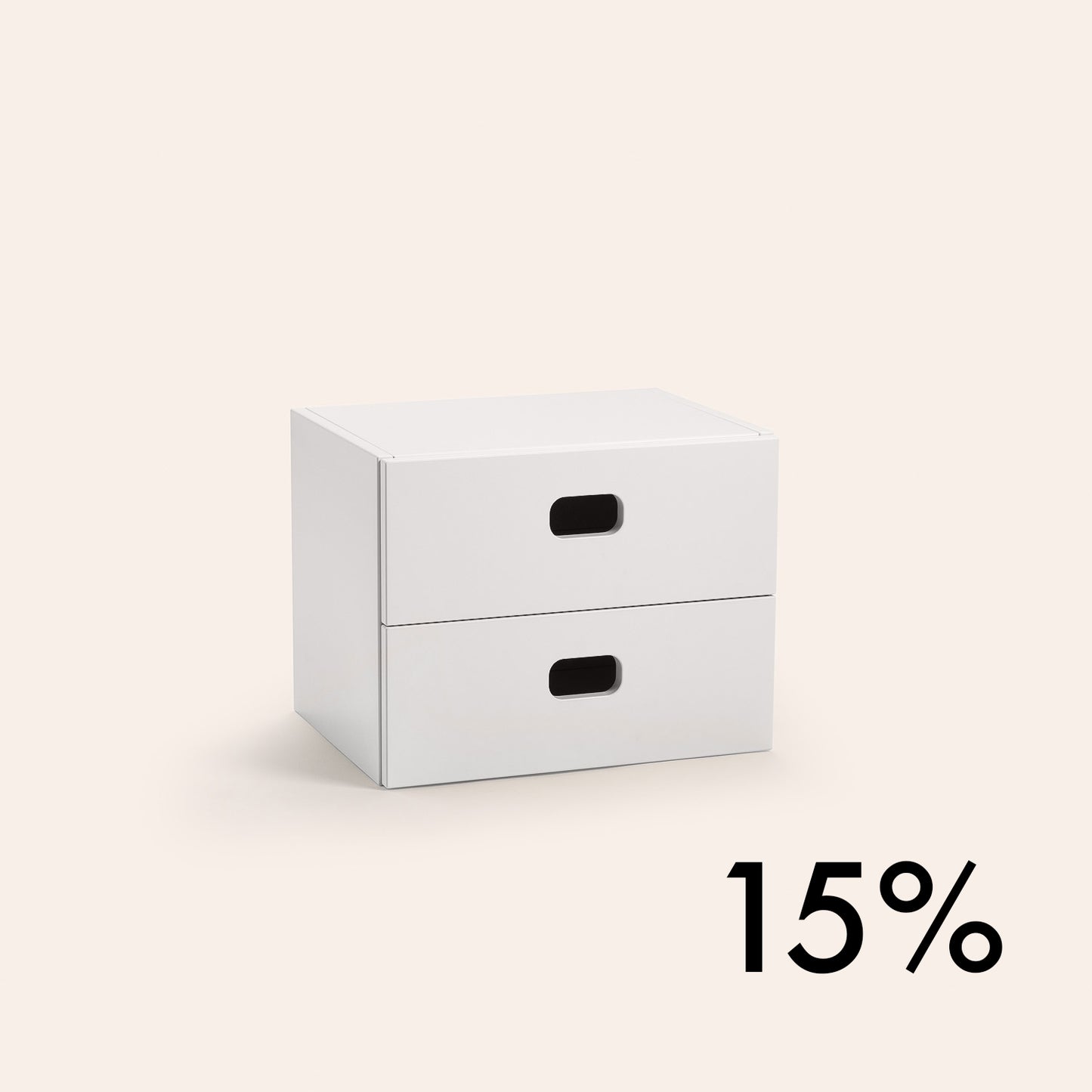 Schubladenschrank klein - Weiß