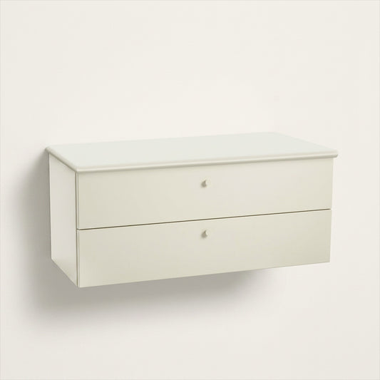 Armoire à tiroirs murale double - Off-White