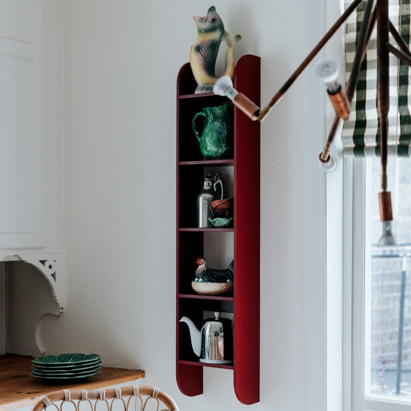 Flaneur Wall Shelf - Burgundy