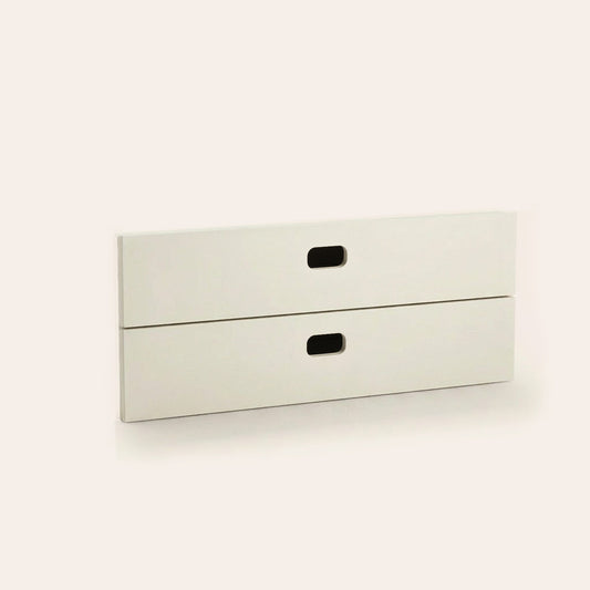 Schubladenfront Breitem Loch – Off-white