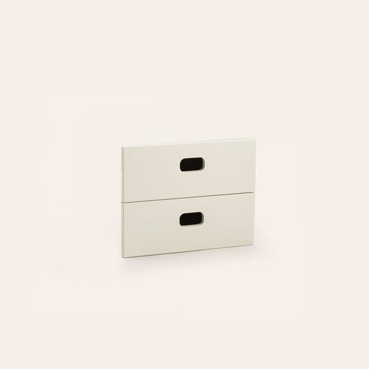 Schubladenfront Schmal Loch – Off-white